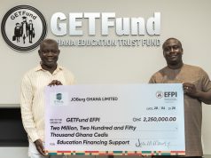 JOBerg Ghana donates GH¢2.25m to GETFund