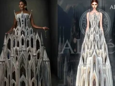 Nana Akua Addo Hits Back At Fashion Brand Over Ownership Claims Of AMVCA Cathedral Dress