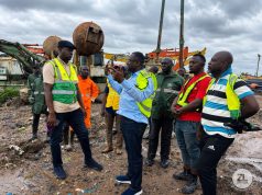 Zoomlion Chairman Dr Joseph Siaw Agyepong tours flood hotspots as Accra grapples with drainage crisis
