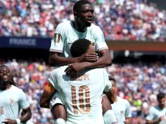 Dembele hits terrific treble as France top group