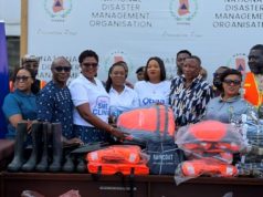 Stanbic Bank Ghana donates GH¢400,000 in flood, fire relief items to NADMO