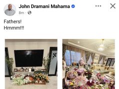 Mahama jokes about Father’s Day gifts, compares bouquet haul to First Lady’s Mother’s Day surprise