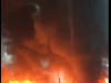 GNFS battles major rubber factory fire at Circle as heavy rains hamper response