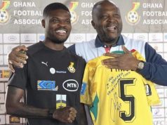 Thomas Partey gifts signed Black Stars jersey to billionaire Ibrahim Mahama