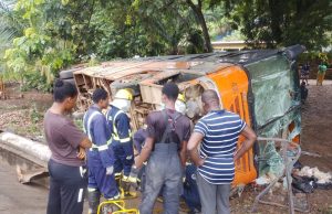 Four dead, two critical after Metro Mass bus plunges into ditch on Peki stretch