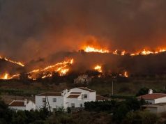 Badly burned British couple rescued from ravine during Spain wildfires