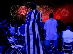 US marks its 250th birthday with fireworks, flyovers and extreme weather
