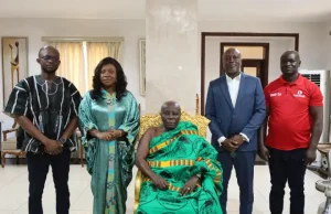 Telecel Ghana pays courtesy call on Okyenhene at 2026 Ohum Festival