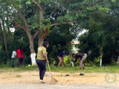 NACOC management, staff join nationwide clean-up exercise