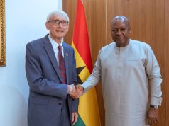 President Mahama receives Governor of Wisconsin State on Accra visit