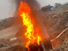 NAIMOS disables six excavators and seizes firearms in anti-galamsey raid at Ahwiren