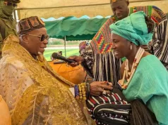 Ambassador to the Sheapark Resource Hub Project celebrates the Shea Day with the Buipe Wura