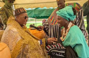 Ambassador to the Sheapark Resource Hub Project celebrates the Shea Day with the Buipe Wura