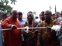 Mahama unveils Akatsi North Police HQ