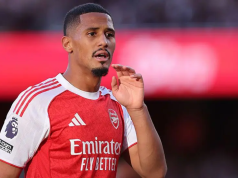 Saliba to miss extended period with back injury