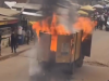 Truck bursts into flames at Wassa Akropong; driver escapes unhurt