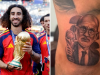 Cucurella gets tattoo of Spain coach De la Fuente