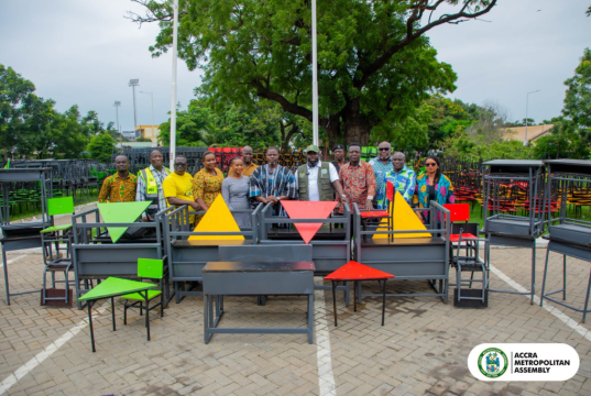 AMA presents 997 school desks to improve teaching and learning in public schools