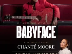 13-Time Grammy Award Winner Babyface to Headline Wolf Creek Amphitheater in Atlanta with Special Guest Chanté Moore on August 9