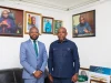 Majority Leader James Agalga visits NYA CEO Osman Ayariga, urges him to keep up good work