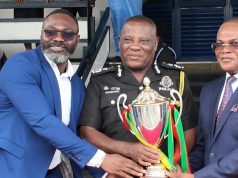 Democracy Cup trophy tour reaches Police Headquarters, NCCE ahead of Kotoko-Hearts clash