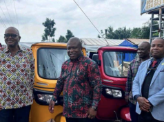 Volta Regional Minister donates tricycles to HTH