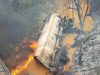 Seven casualties recorded in fiery multi-vehicle crash on Accra-Kumasi Highway