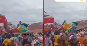 Queen Mother Falls From Palanquin During Mozama Festival In Gomoa Tarkwa