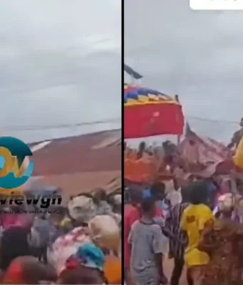 Queen Mother Falls From Palanquin During Mozama Festival In Gomoa Tarkwa