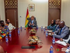 Volta Regional House of Chiefs pays courtesy call on Foreign Affairs Minister