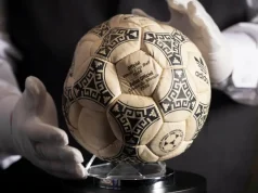 Maradona’s ‘Hand of God’ ball sells for £2.5m