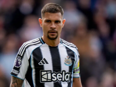 Newcastle captain Guimaraes expected to join Arsenal
