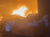Fire guts warehouse holding rubber products in Tema Industrial Area