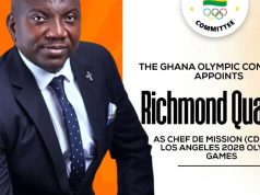 Richmond Quarcoo appointed Ghana’s Chef de Mission for 2028 Olympics