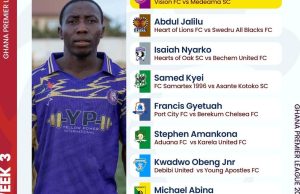 GPL Week 3: Port City’s Gyetuah bags a brace as 9 outstanding players named NASCO Players of the Match