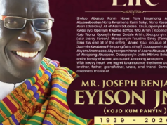 Mr Joseph Benjamin Eyison Jnr aka Kojo Kum Panyin