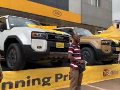 MTN@30: Three customers drive away brand-new Land Cruiser Prado in Kumasi