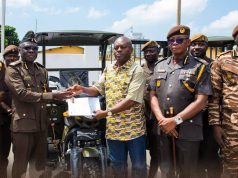 Aboboyaa Company Ltd CEO donates 5 tricycles to Ghana Prisons Service