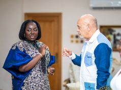 Lady Julia Osei Tutu hosts French fashion designer Christian Louboutin