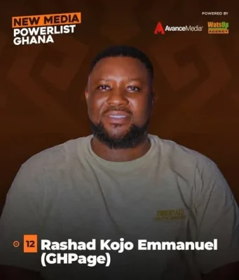 GhPage featured as Top 50 New Media POWERLIST Ghana released