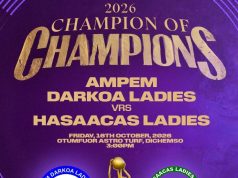 Ampem Darkoa Ladies and Hasaacas Ladies clash in 2026 Women’s Champion of Champions