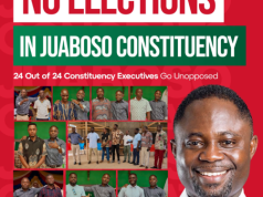 All 24 NDC constituency executive positions in Juaboso go unopposed