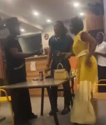 Moment guy catches his engaged girlfriend on a date with another man