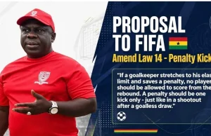 Ghanaian football fan proposes major penalty rule change to IFAB