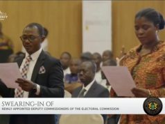 President Mahama urges new EC Deputy Chairs to uphold impartiality, protect electoral integrity