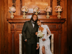 Photos: Antoine Semenyo says ‘I do’ to longtime partner Jordeen Buckley